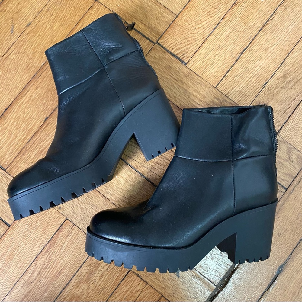 Zara Leather Booties